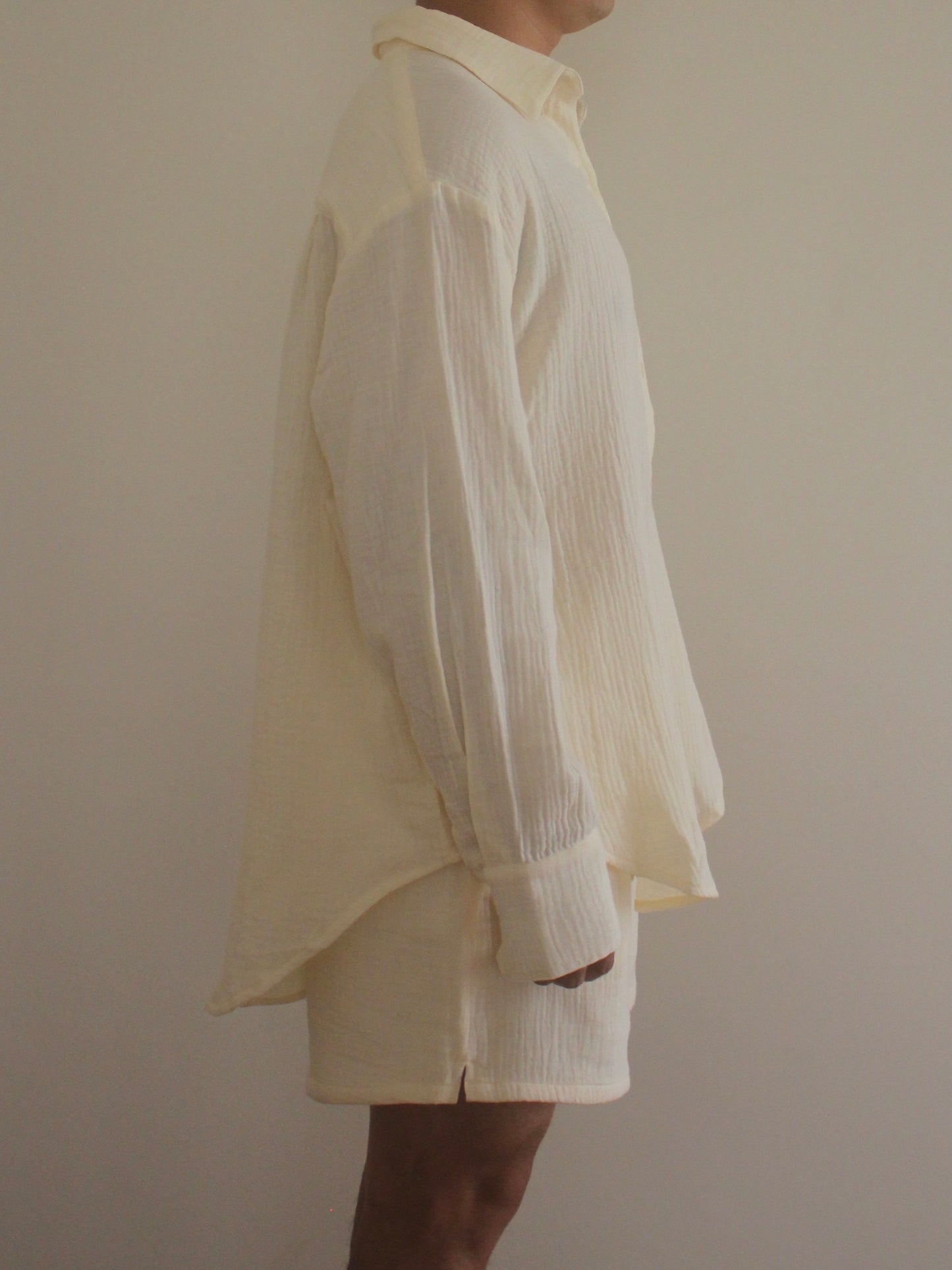 Crinkle Button Down