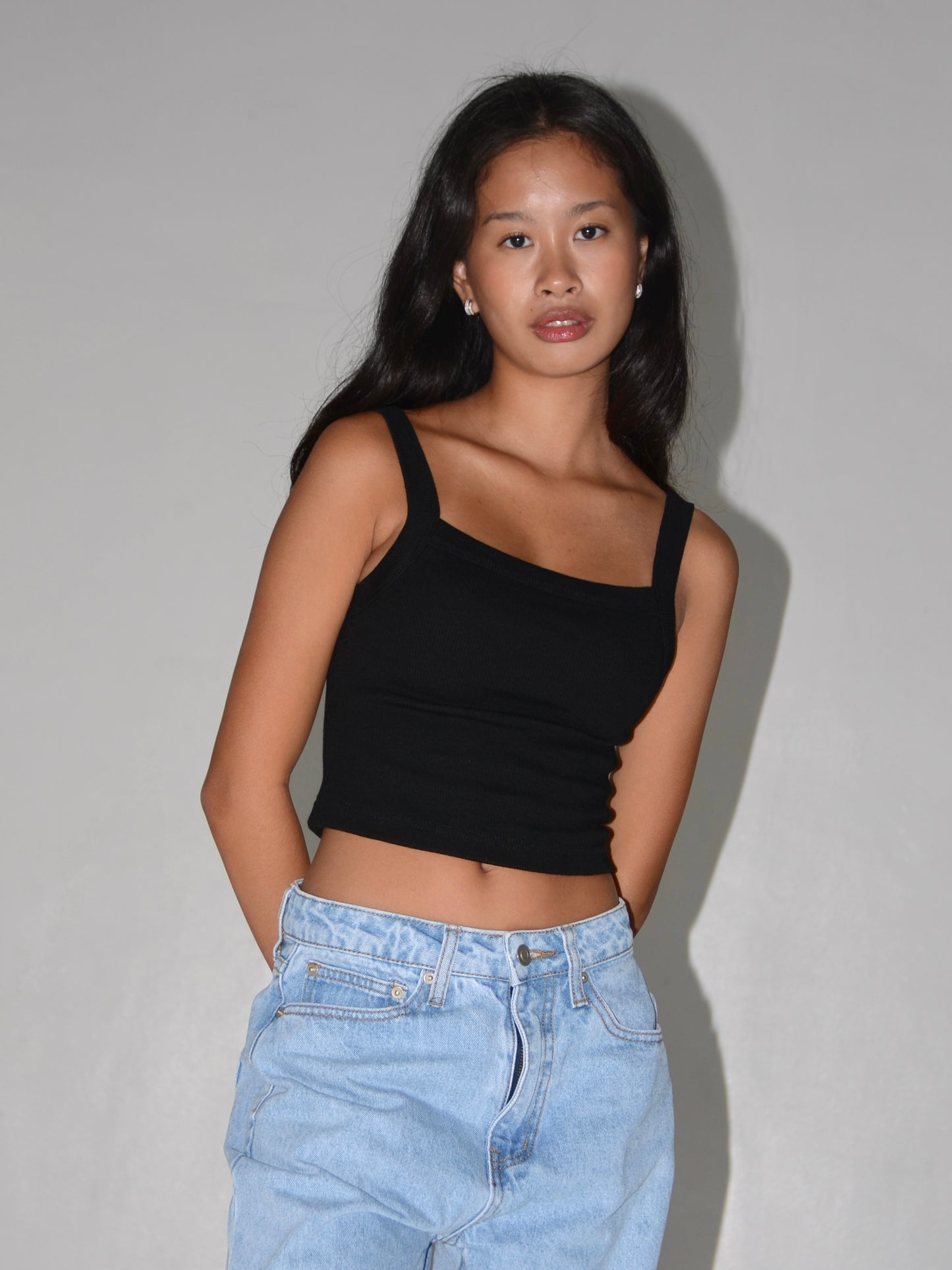 Cropped Scoop Tank