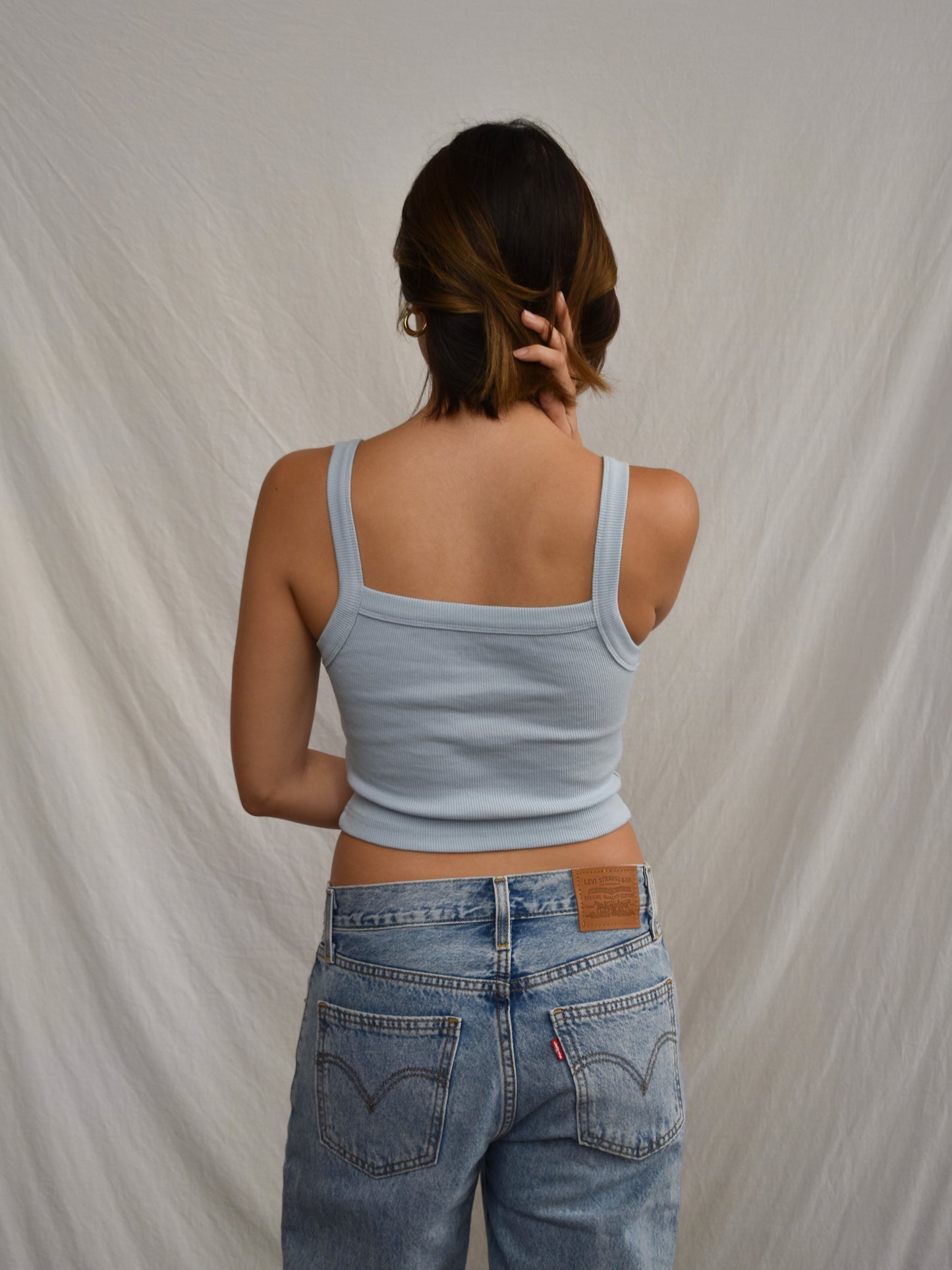 Cropped Scoop Tank